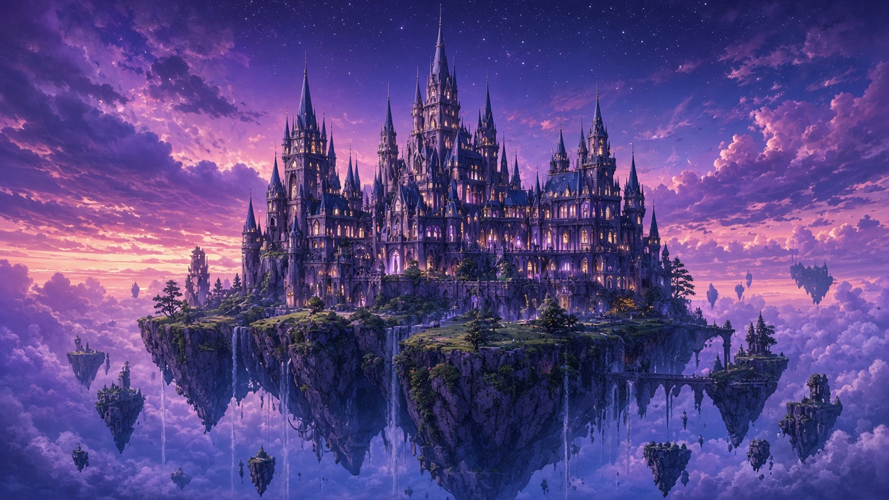 Fantasy anime castle